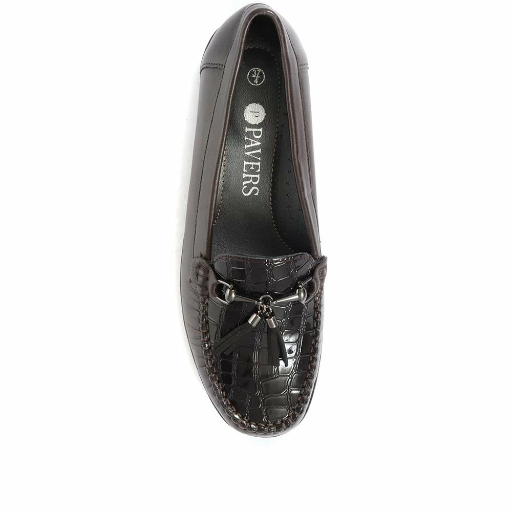 Pavers Shoes Wide Fit Classic Leather Moccasin - NAP28004 / 313 005 57 Pavers Shoes Wide Fit Classic Leather Moccasin - NAP28004 / 313 005