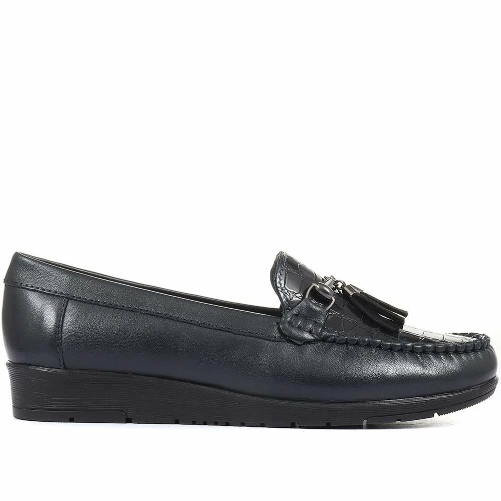 Pavers Shoes Wide Fit Classic Leather Moccasin - NAP28004 / 313 005 46 Pavers Shoes Wide Fit Classic Leather Moccasin - NAP28004 / 313 005