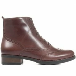 Bellissimo Women's Heeled Leather Zip Ankle Boots - BELITAR34013 / 320 423 / 320 423 34 Bellissimo Women's Heeled Leather Zip Ankle Boots - BELITAR34013 / 320 423 / 320 423