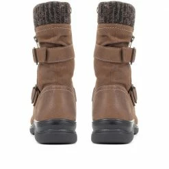 Pavers Wide Fit Leather Calf Boots - KF34011 / 320 898