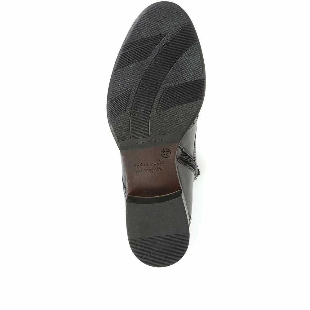 Bellissimo Women's Heeled Leather Zip Ankle Boots - BELITAR34013 / 320 423 / 320 423 14 Bellissimo Women's Heeled Leather Zip Ankle Boots - BELITAR34013 / 320 423 / 320 423