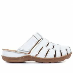 Pavers Touch-Fastening Leather Clog - CAY31005 / 317 820 Sandals