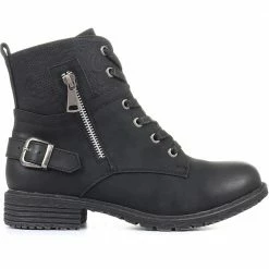 Pavers Floral Lace-Up Ankle Boots - WOIL30035 / 316 460