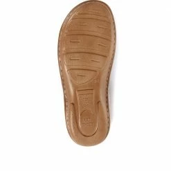 Pavers Touch-Fastening Leather Clog - CAY31005 / 317 820 Sandals