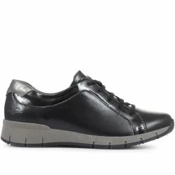 Fly Flot Sneakers Women's Lace-Up Grey Floral Print Sneaker - CAL31015 / 317 914 / 317 914