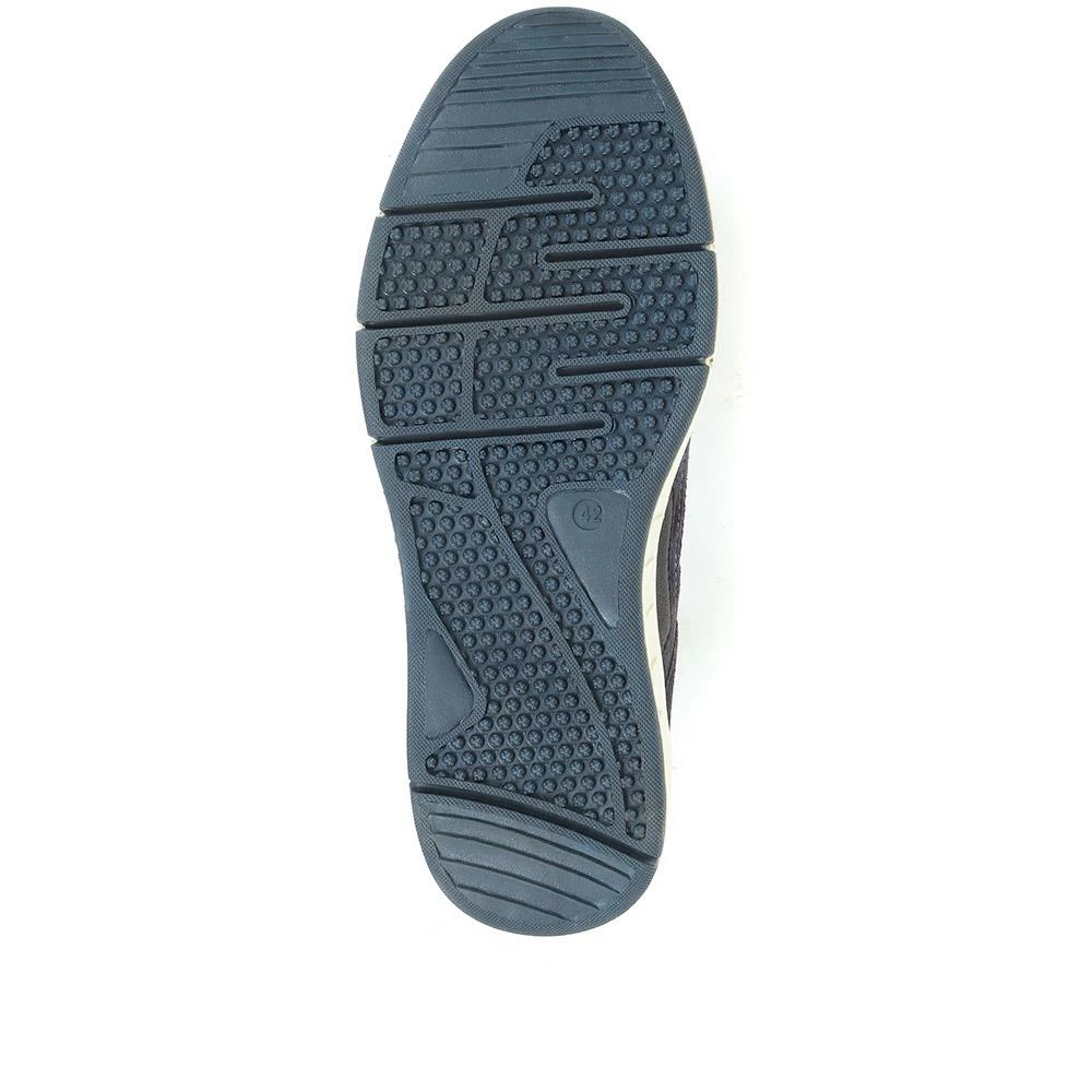 Pavers Wide Fit Leather Slip-On Trainers - PARK35009 / 321 565 10 Pavers Wide Fit Leather Slip-On Trainers - PARK35009 / 321 565