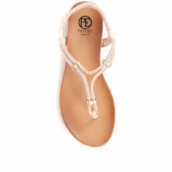 Bellissimo Women's Diamante Thong Sandals In Black - BELBAIZH31031 / 317 821 / 317 821