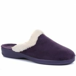 Pavers Ladies Purple Faux Fur Mule Slippers - ANAT33001 / 320 165 / 320 165