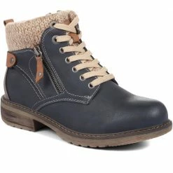 Pavers Knitted Cuff Ankle Boots - WBINS34123 / 320 510 41 Pavers Knitted Cuff Ankle Boots - WBINS34123 / 320 510