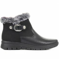 Fly Flot Faux Fur Topped Ankle Boot - FLY34023 / 320 216