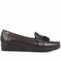 Pavers Shoes Wide Fit Classic Leather Moccasin - NAP28004 / 313 005 112 Pavers Shoes Wide Fit Classic Leather Moccasin - NAP28004 / 313 005