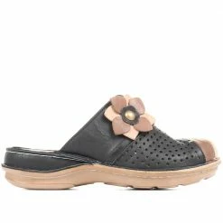 Pavers Shoes Leather Mule Slip-On Clogs - CAY35015 / 322 037