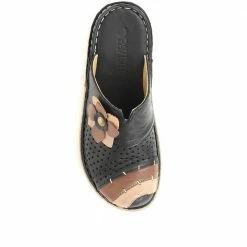 Pavers Shoes Leather Mule Slip-On Clogs - CAY35015 / 322 037
