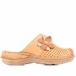 Pavers Shoes Leather Mule Slip-On Clogs - CAY35015 / 322 037