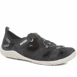 Pavers Wide Fit Leather Walking Shoes - BRK2306 / 307 332