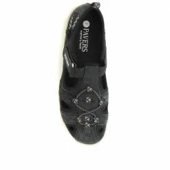 Pavers Wide Fit Leather Walking Shoes - BRK2306 / 307 332