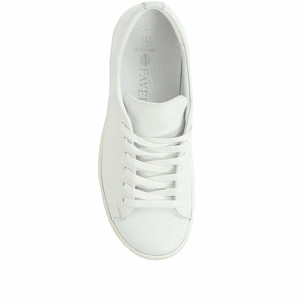 Pavers Sneakers Leather Lace-Up Trainers - ULUTA35001 / 321 761 9 Pavers Sneakers Leather Lace-Up Trainers - ULUTA35001 / 321 761
