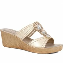 Pavers Wedge Mule Sandals - INB35015 / 321 776