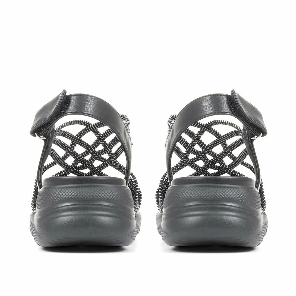 Pavers Heeled Touch Fasten Sandals - BAIZH35025 / 321 516 6 Pavers Heeled Touch Fasten Sandals - BAIZH35025 / 321 516