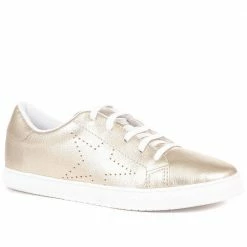 Bellissimo Leather Lace-Up Ladies Trainers - BELBOT33007 / 319 569 Sneakers