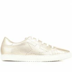 Bellissimo Leather Lace-Up Ladies Trainers - BELBOT33007 / 319 569 Sneakers