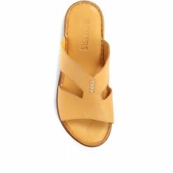Pavers Slip On-Leather Mule Sandals - MKOC33017 / 320 094