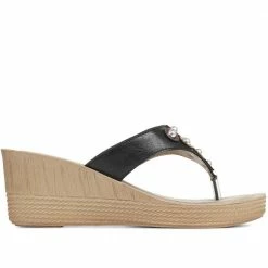 Pavers Toe-Post Wedge Sandals - INB35031 / 321 777