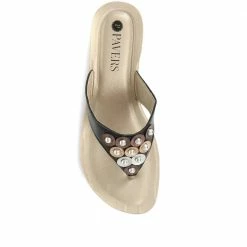 Pavers Toe-Post Wedge Sandals - INB35031 / 321 777