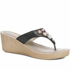 Pavers Toe-Post Wedge Sandals - INB35031 / 321 777