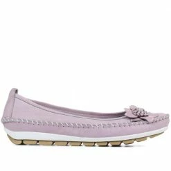 Pavers Wide Fit Casual Leather Pumps - SIMIN31001 / 317 817 Shoes