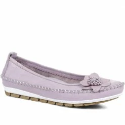 Pavers Wide Fit Casual Leather Pumps - SIMIN31001 / 317 817 Shoes