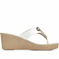 Pavers Toe-Post Wedge Sandals - INB35031 / 321 777