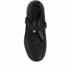 Pavers Wide Fit Adjustable Mary Jane Shoes - BRK32007 / 318 782