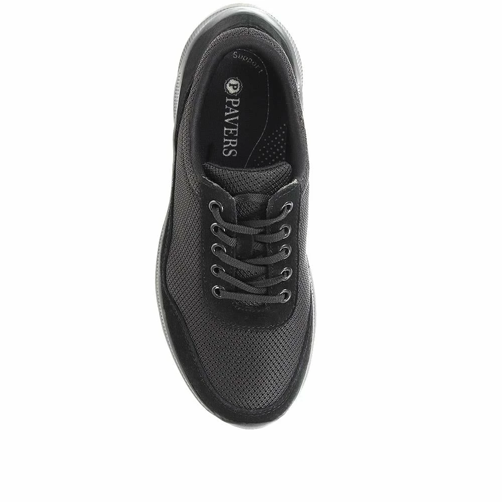 Pavers Chunky Lace-Up Platform Trainers - BRK35073 / 322 228 Wide Fit 8 Pavers Chunky Lace-Up Platform Trainers - BRK35073 / 322 228 Wide Fit