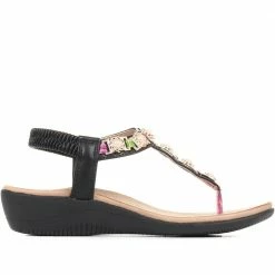 Pavers Toe-Post Wedge Sandals - BAIZH35081 / 321 466