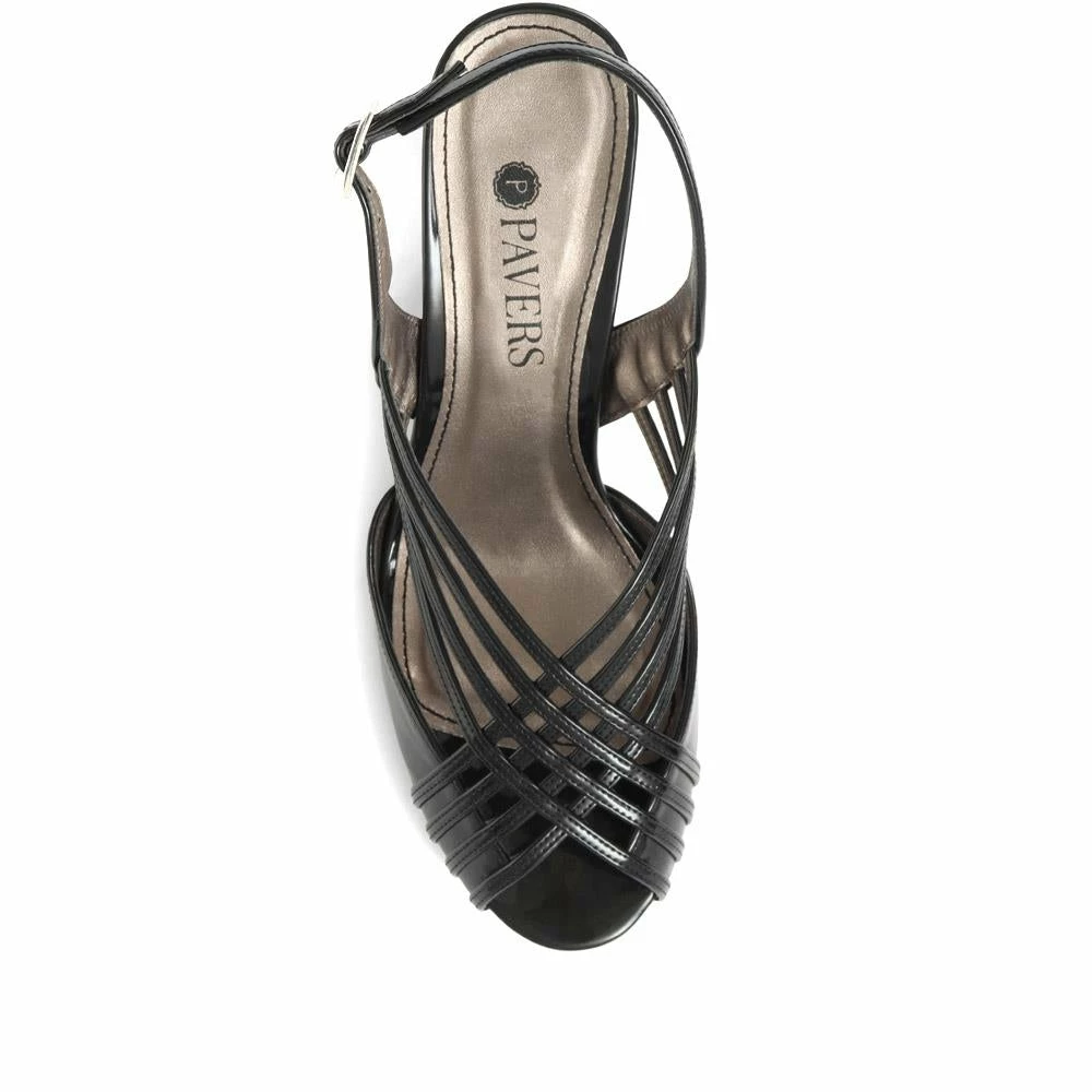 Pavers Ladies Wide Fit Silver Occasion Heels - AMITY1700 / 134 194 / 134 194 17 Pavers Ladies Wide Fit Silver Occasion Heels - AMITY1700 / 134 194 / 134 194