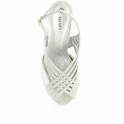 Pavers Ladies Wide Fit Silver Occasion Heels - AMITY1700 / 134 194 / 134 194 51 Pavers Ladies Wide Fit Silver Occasion Heels - AMITY1700 / 134 194 / 134 194