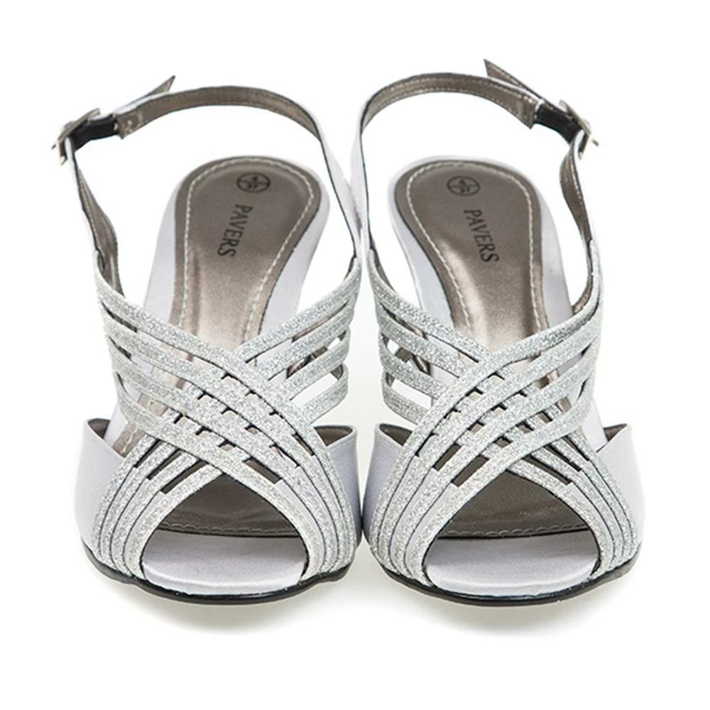 Pavers Ladies Wide Fit Silver Occasion Heels - AMITY1700 / 134 194 / 134 194 26 Pavers Ladies Wide Fit Silver Occasion Heels - AMITY1700 / 134 194 / 134 194