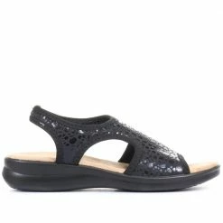 Pavers Wide Fit Pull-On Sandals - POLY33005 / 319 733