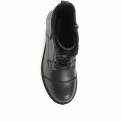 Bellissimo Leather Chunky Ankle Boots - BELMUYA34017 / 321 985