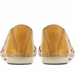 Pavers Wide Fit Leather Ballerina Pumps - KARY29015 / 315 056