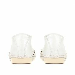 Pavers Wide Fit Leather Ballerina Pumps - KARY29015 / 315 056