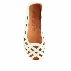 Pavers Wide Fit Leather Ballerina Pumps - KARY29015 / 315 056