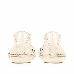 Pavers Wide Fit Leather Ballerina Pumps - KARY29015 / 315 056