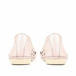 Pavers Wide Fit Leather Ballerina Pumps - KARY29015 / 315 056