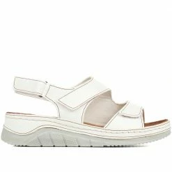 Pavers Ladies Fully Adjustable Khaki Leather Sandals - GENC33005 / 319 790 / 319 790 48 Pavers Ladies Fully Adjustable Khaki Leather Sandals - GENC33005 / 319 790 / 319 790