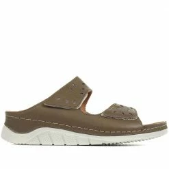 Pavers Fully Adjustable Leather Mule Sandals - GENC35001 / 321 720