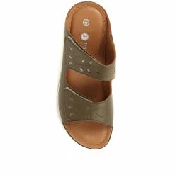 Pavers Fully Adjustable Leather Mule Sandals - GENC35001 / 321 720
