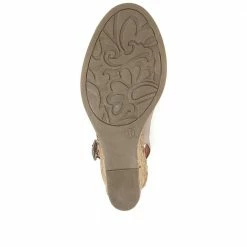 Bellissimo Leather Slingback Wedge Sandals - BELMET35013 / 322 389