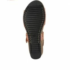 Fly Flot Leather Wedge Sandals - FLY35115 / 322 207